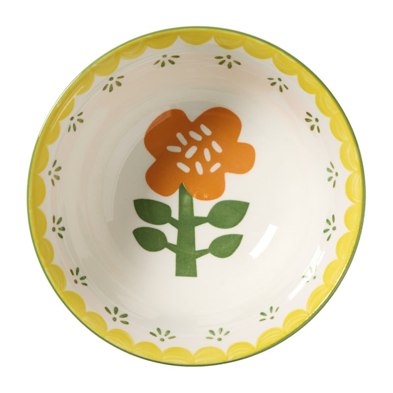 Schaaltje bloem groot - roze - ø15.5x7 cm