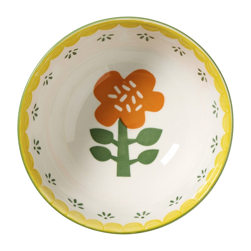 Schaaltje bloem klein - roze - ø12.1x5.8 cm