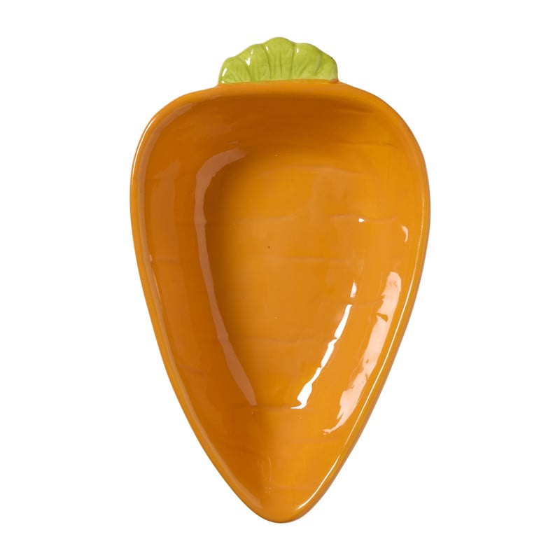 Schaaltje wortel - oranje - 4.4x11x17.9 cm