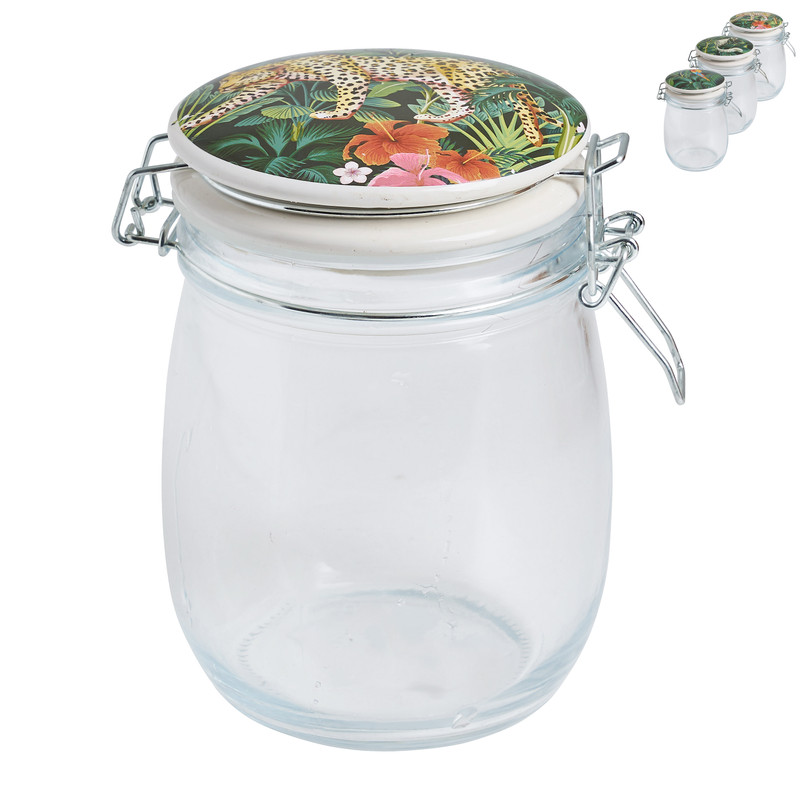 Opbergpot jungle - diverse varianten - 70 cl 