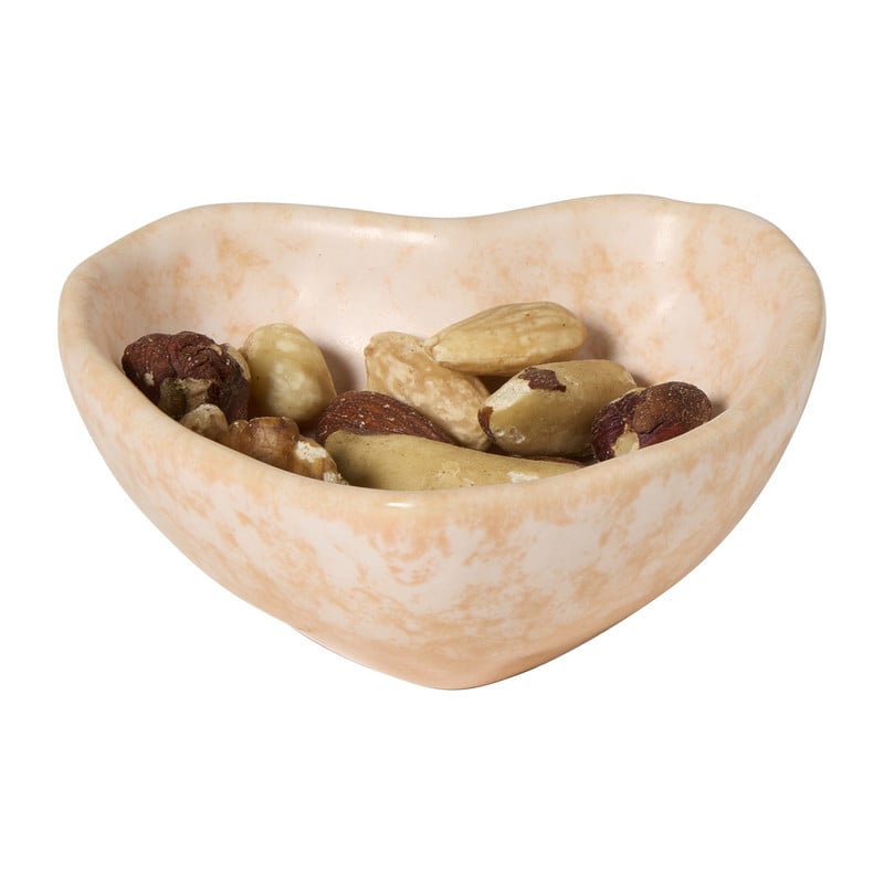 Schaaltje hartje klein - lichtroze - 3.4x9x8.5 cm