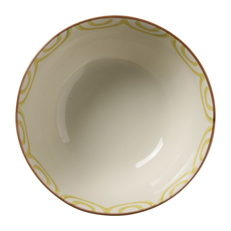 Schaaltje luna groot - beige/roze/geel - ø13.8x6.5 cm