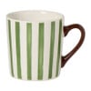 Mok streep - groen/wit - 240 ml
