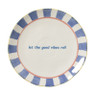 Dinerbord - blauw - ø25.5x3.5 cm - Happy at Home by Sanny