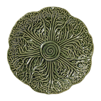 Bordje koolblad - groen - ø22x2.5 cm