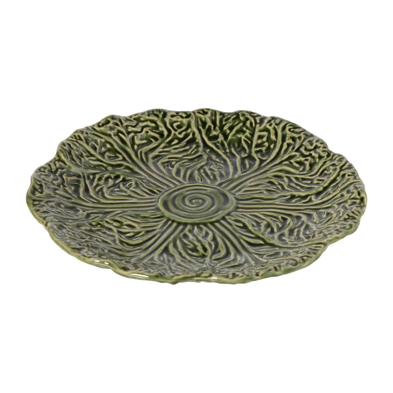 Bordje koolblad - groen - ø22x2.5 cm