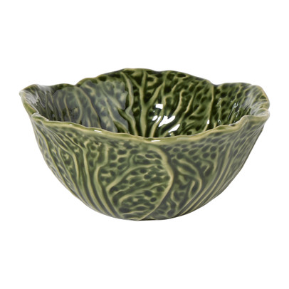 Schaaltje koolblad - groen - ø14x6.2 cm