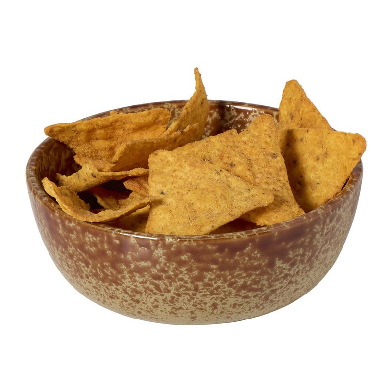 Schaaltje gevlekt groot - bruin - ø15.4x6.1 cm