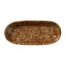 Schaal gevlekt ovaal - bruin - 3.7x23x10.6 cm
