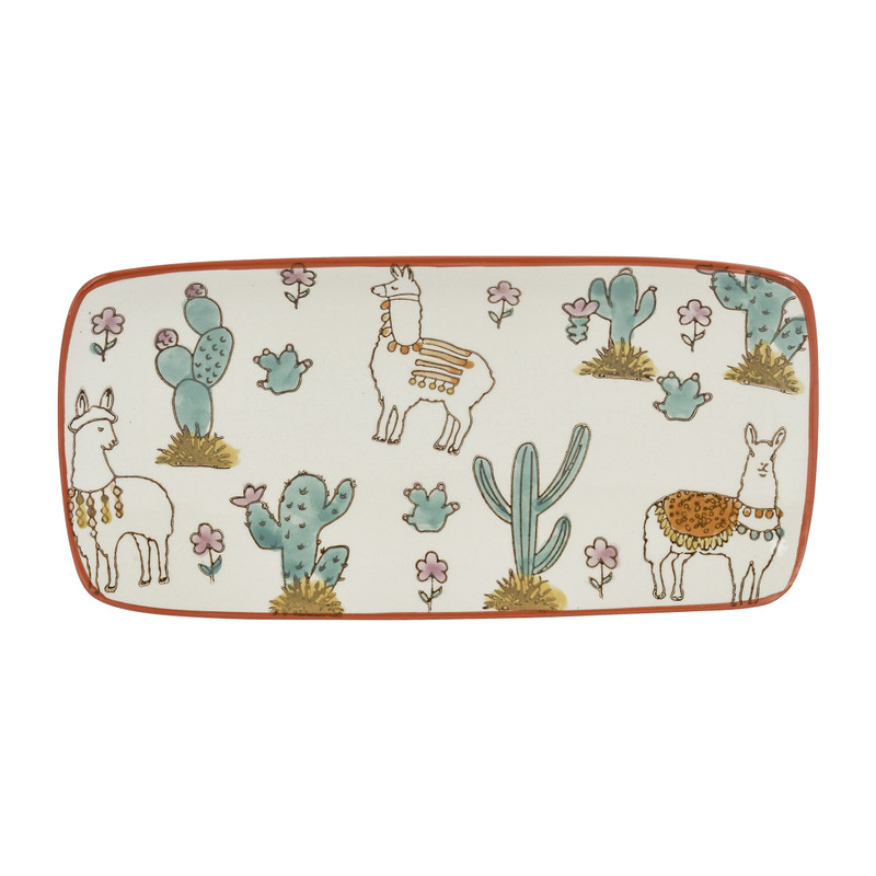 Schaal lama - rechthoek - 24x12 cm 