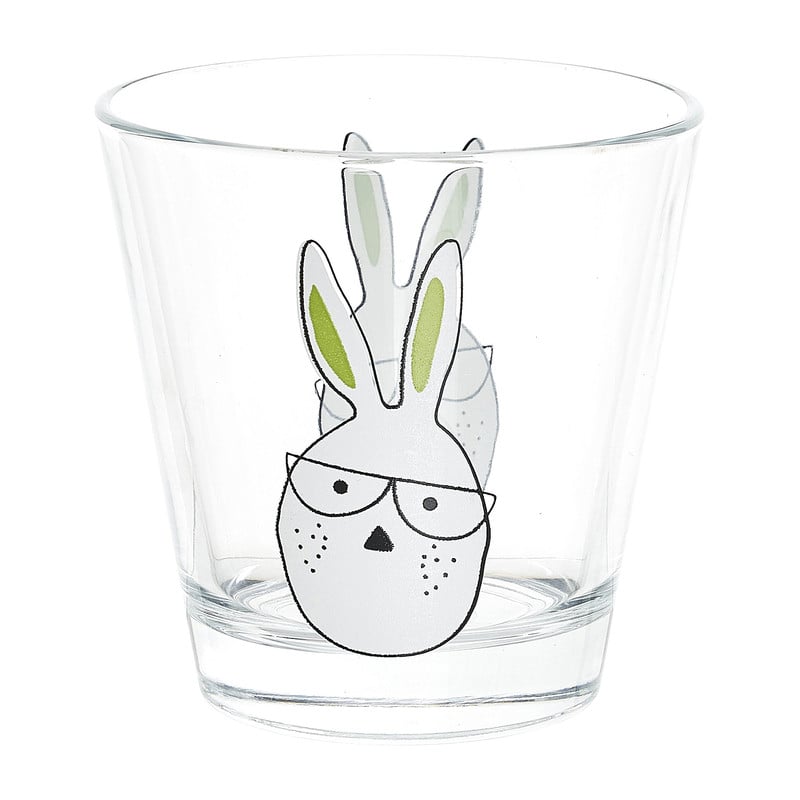 Glas paashaas - groen - 250 ml