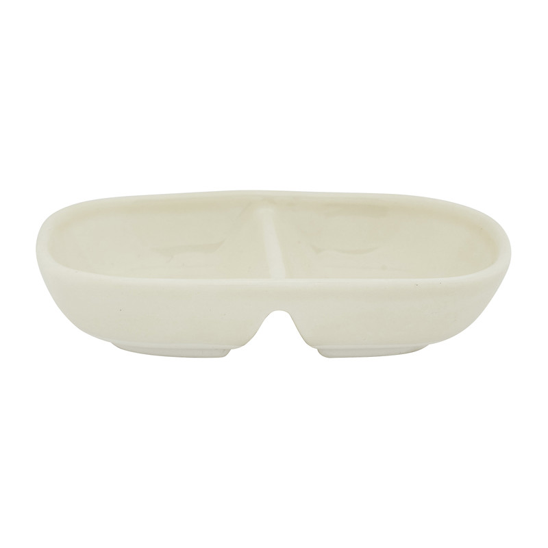 Tapas schaal - diverse kleuren - 10x6.5 cm 