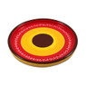 Bord solO - rood/geel - ø18 cm 