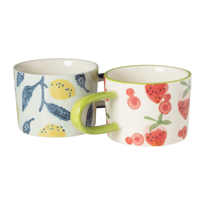 Mok met citroenen - multicolor - 200 ml