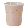 Cup met gouden vlekjes - lichtroze - 280 ml 