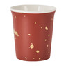Cup met gouden vlekjes - donkerroze - 280 ml 