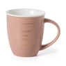 Mok met gouden tekst - roze - 38 cl