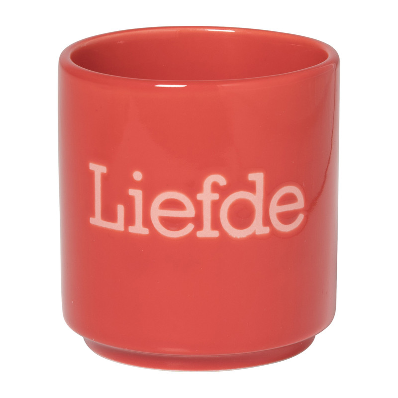 Mok liefde - rood/roze - 175 ml