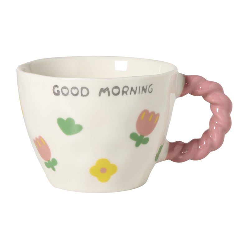 Mok bloemen - multikleur - 280 ml