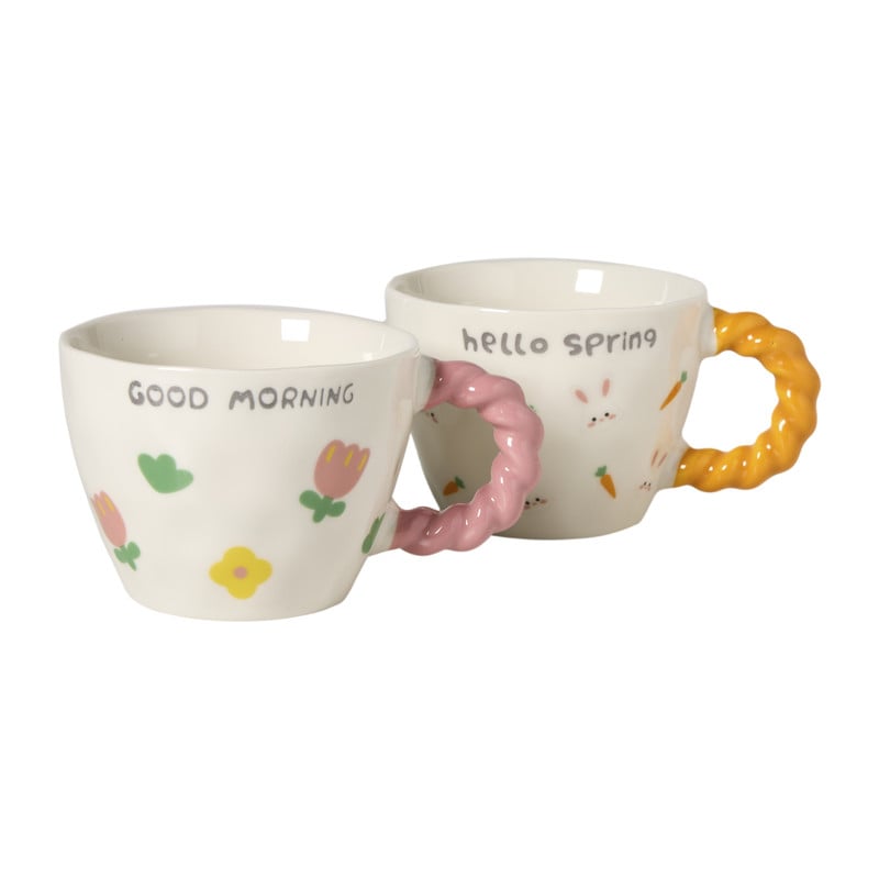 Mok bloemen - multikleur - 280 ml