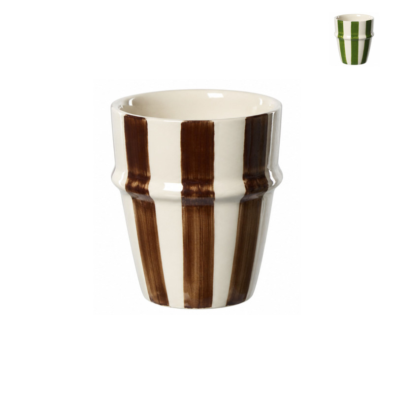 Espresso cup gestreept - ml - diverse varianten