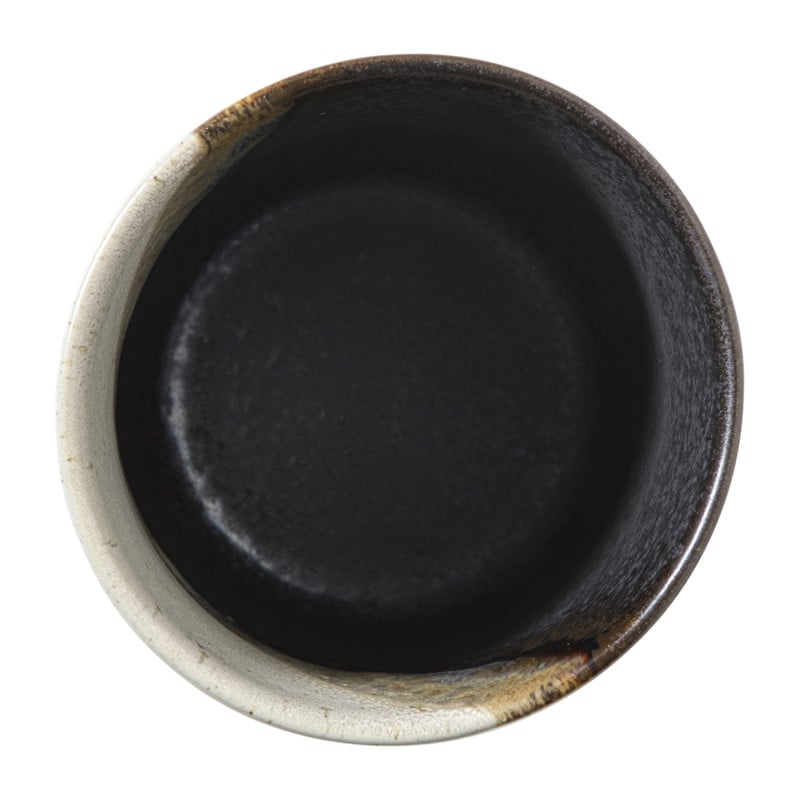 Mok cortado groot - beige/zwart - 350 ml