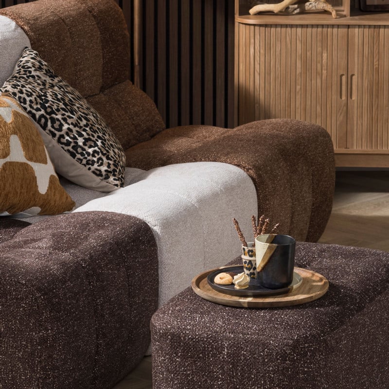 Mok cortado groot - beige/zwart - 350 ml