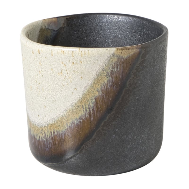 Mok cortado klein - beige/zwart - 260 ml