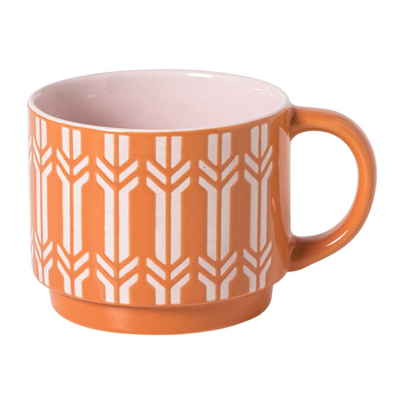 Mok clashing colour - oranje - 445 ml