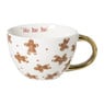 Mok gingerbread - wit/goud - 420 ml