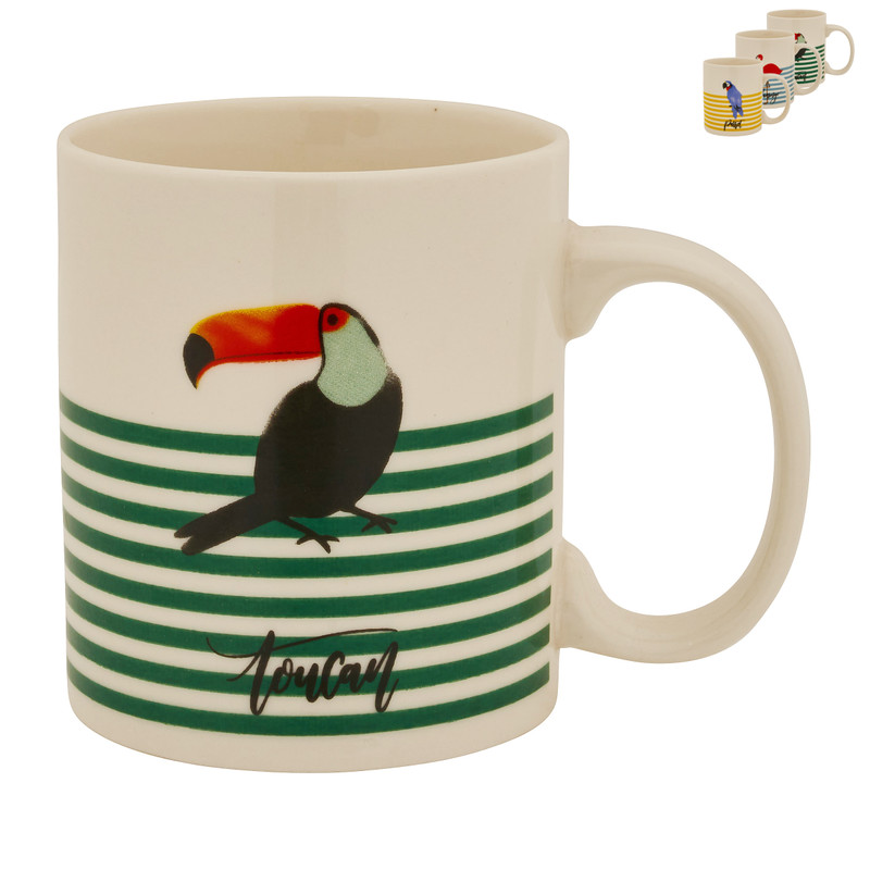 Mok tropische vogels - diverse varianten - 30 cl 