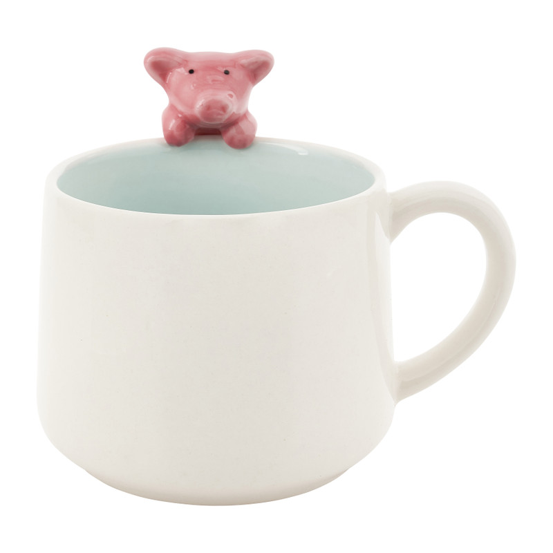 Mok met diertje op rand - diverse varianten