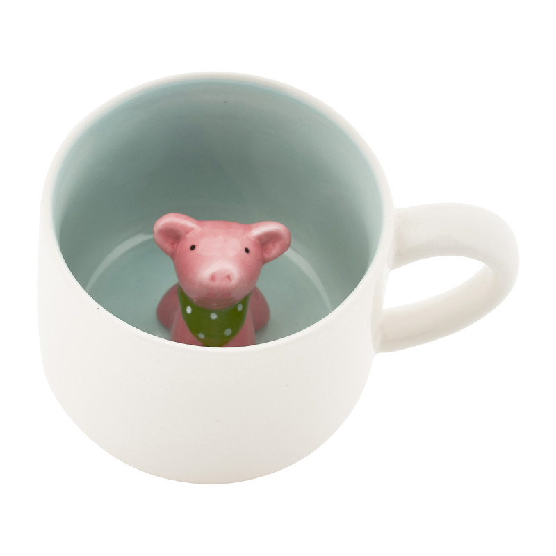 Mok met diertje in mok - diverse varianten