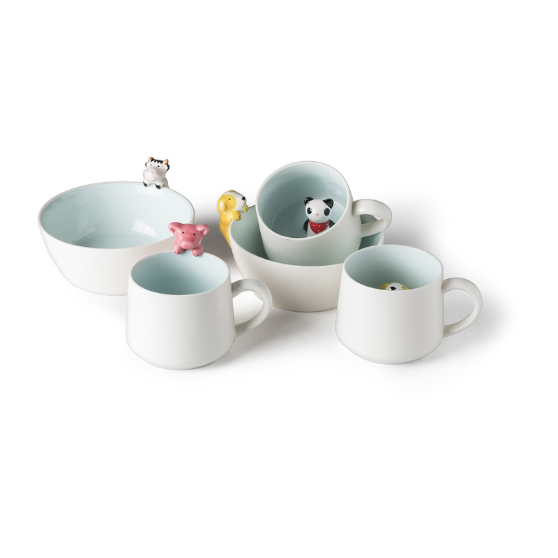 Mok met diertje in mok - diverse varianten