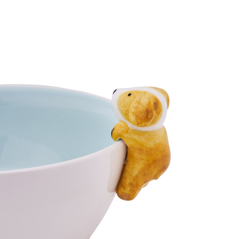 Schaal dieren op rand - diverse varianten - ø14.5 cm 