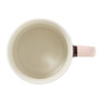 Mok streep - roze/bordeaux rood - 320 ml
