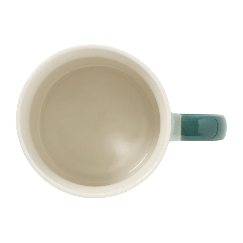 Mok geblokt - lichtgroen/groen - 320 ml