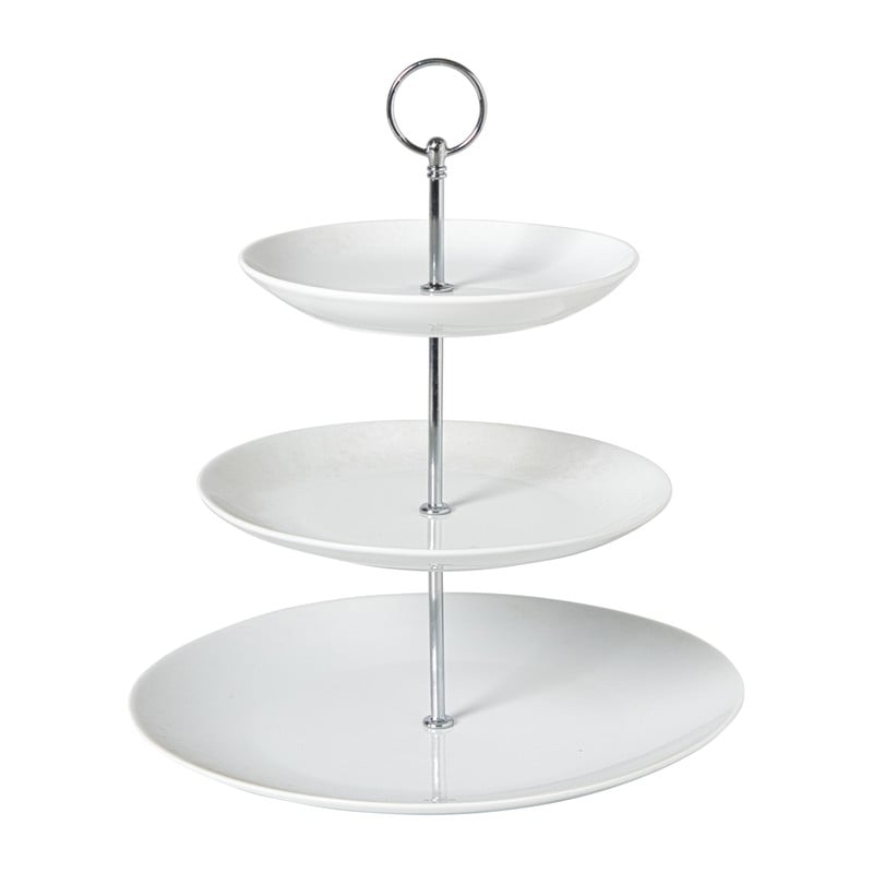 Etagère rond - wit - 16x21x26 cm