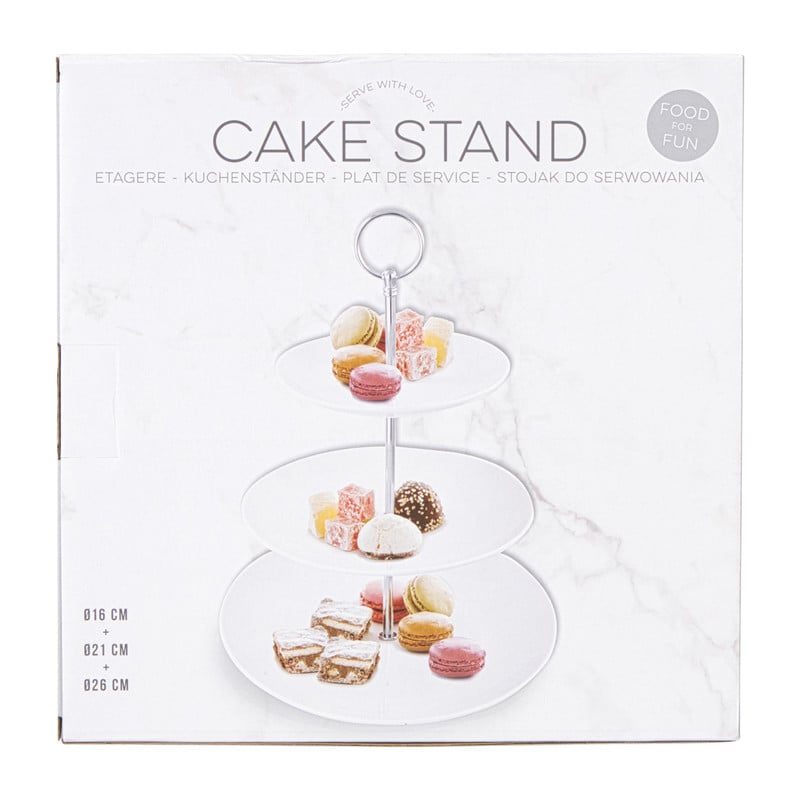 Etagère rond - wit - 16x21x26 cm