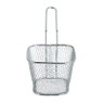Frituurmandje -  zilver - 10x8x6.5 cm 