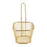 Frituurmandje -  goud - 10x8x6.5 cm 
