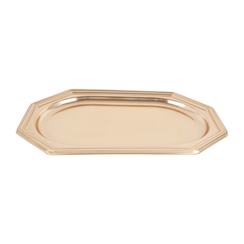 Serveelschaal goud - 45x30 cm - set van 2 