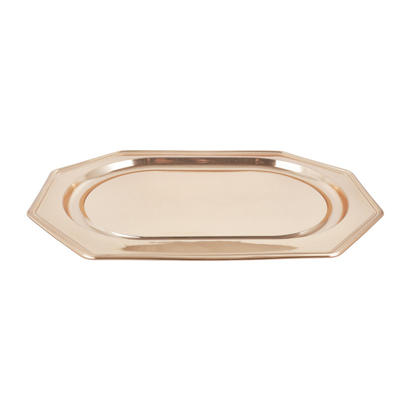 Serveelschaal goud - 54x37 cm - set van 2 