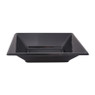 Serveerschaal zwart - 18x18x4 cm - set van 4
