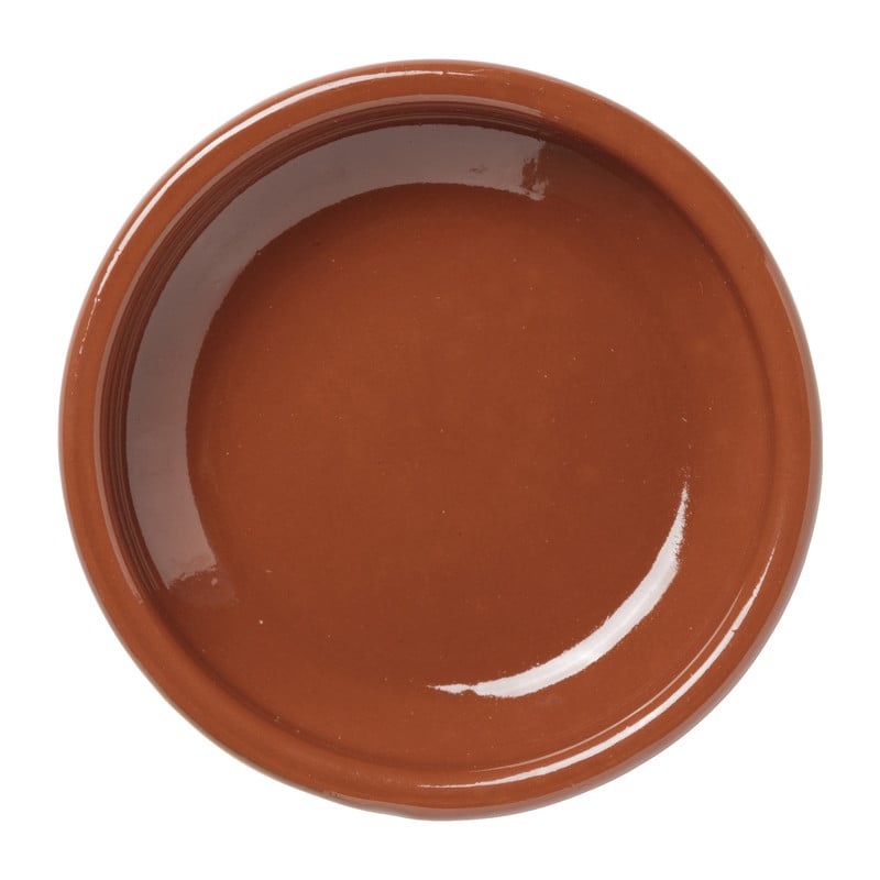 Tapasbakje klei - bruin - ⌀12 cm 