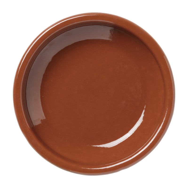 Tapasbakje klei - bruin - ⌀14 cm 