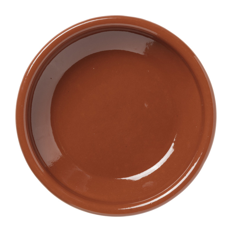 Tapasbakje klei - bruin - ⌀16 cm 