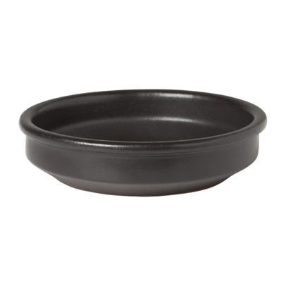 Tapas schaaltje klei - zwart - ⌀10 cm 