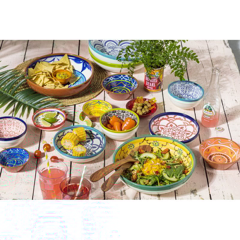 Schaal Marrakesh - groen - ø18 cm