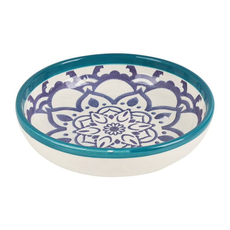 Schaal Marrakesh - turquoise - ø18 cm